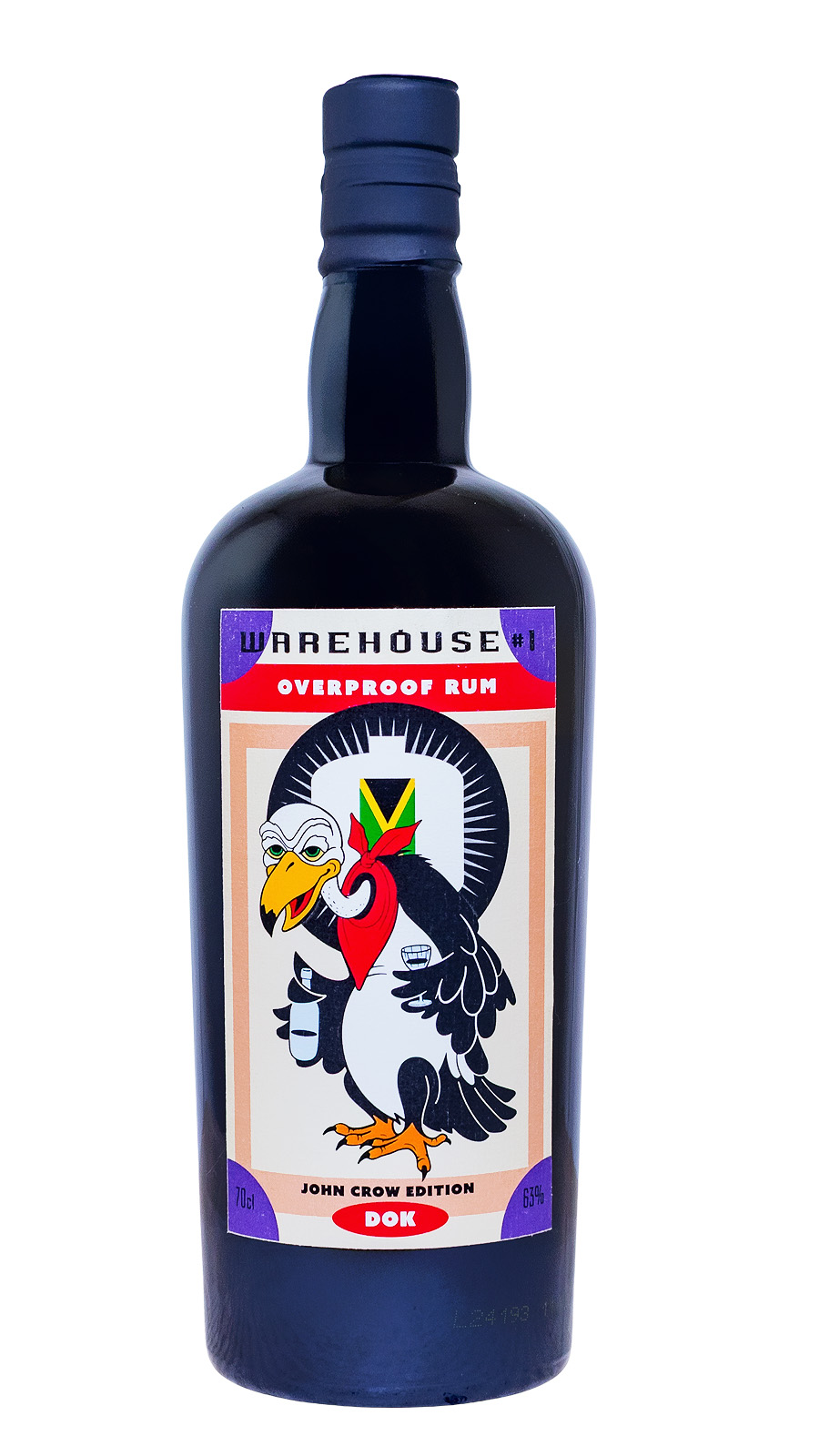 Warehouse No.1 DOK John Crow White Overproof Rum - 0,7L 63% vol