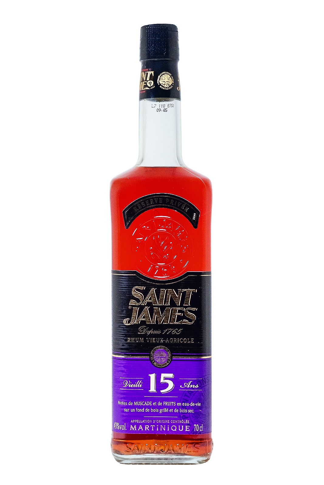 Saint James 15 Jahre Rum - 0,7L 43% vol Saint James 15 Jahre Rum - 0,7L 43% vol
