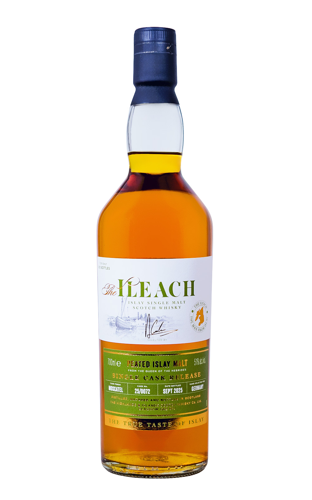 The Ileach Moscatel Finish Single Cask - 0,7L 51% vol