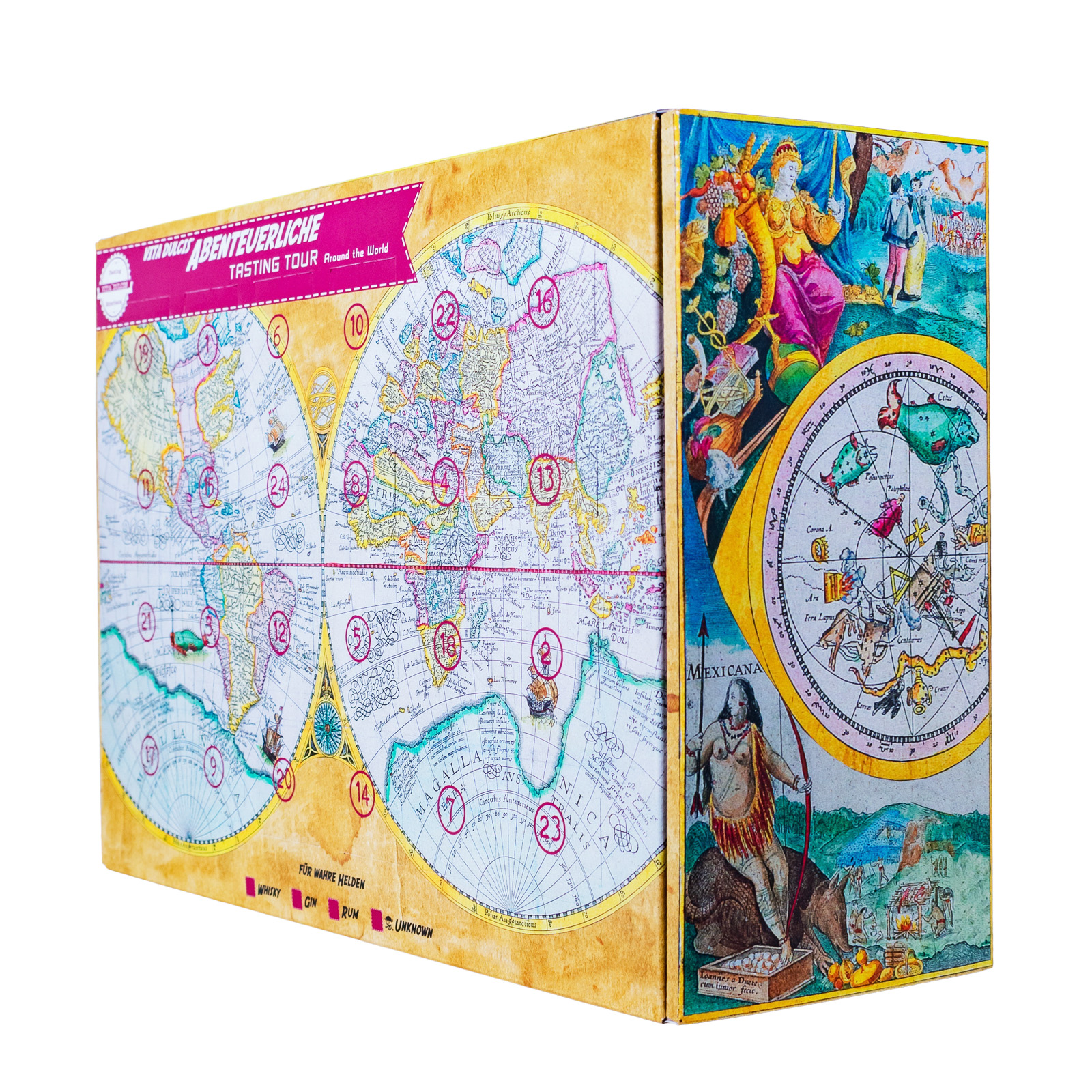 Rum Weltreise Adventskalender 2025 - 0,48L 41,9% vol