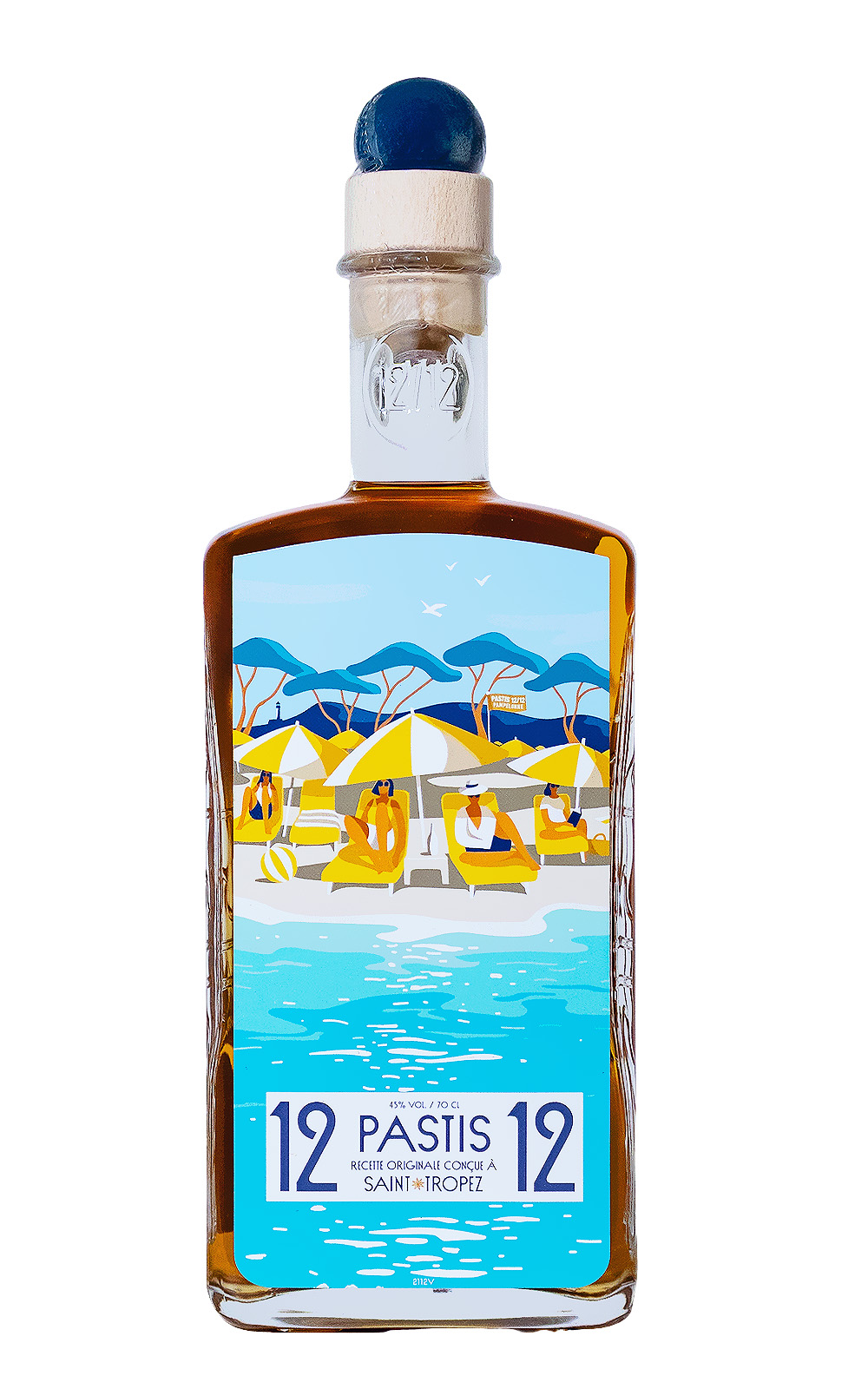 12/12 Pastis de Saint Tropez Pamplonne Limited Edition - 0,7L 45% vol