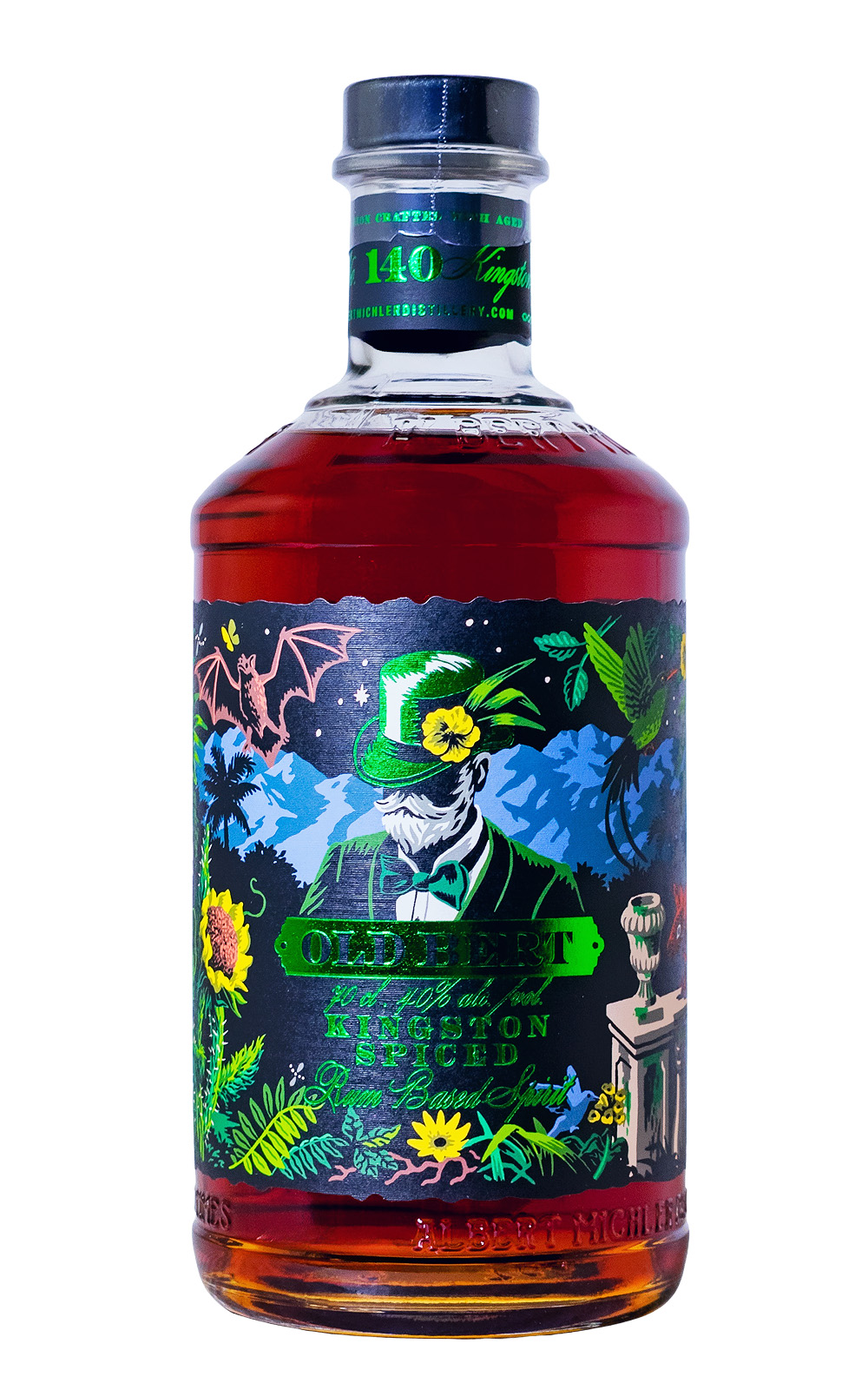 Michlers Old Bert Kingston Spiced mit Glas - 0,7L 40% vol