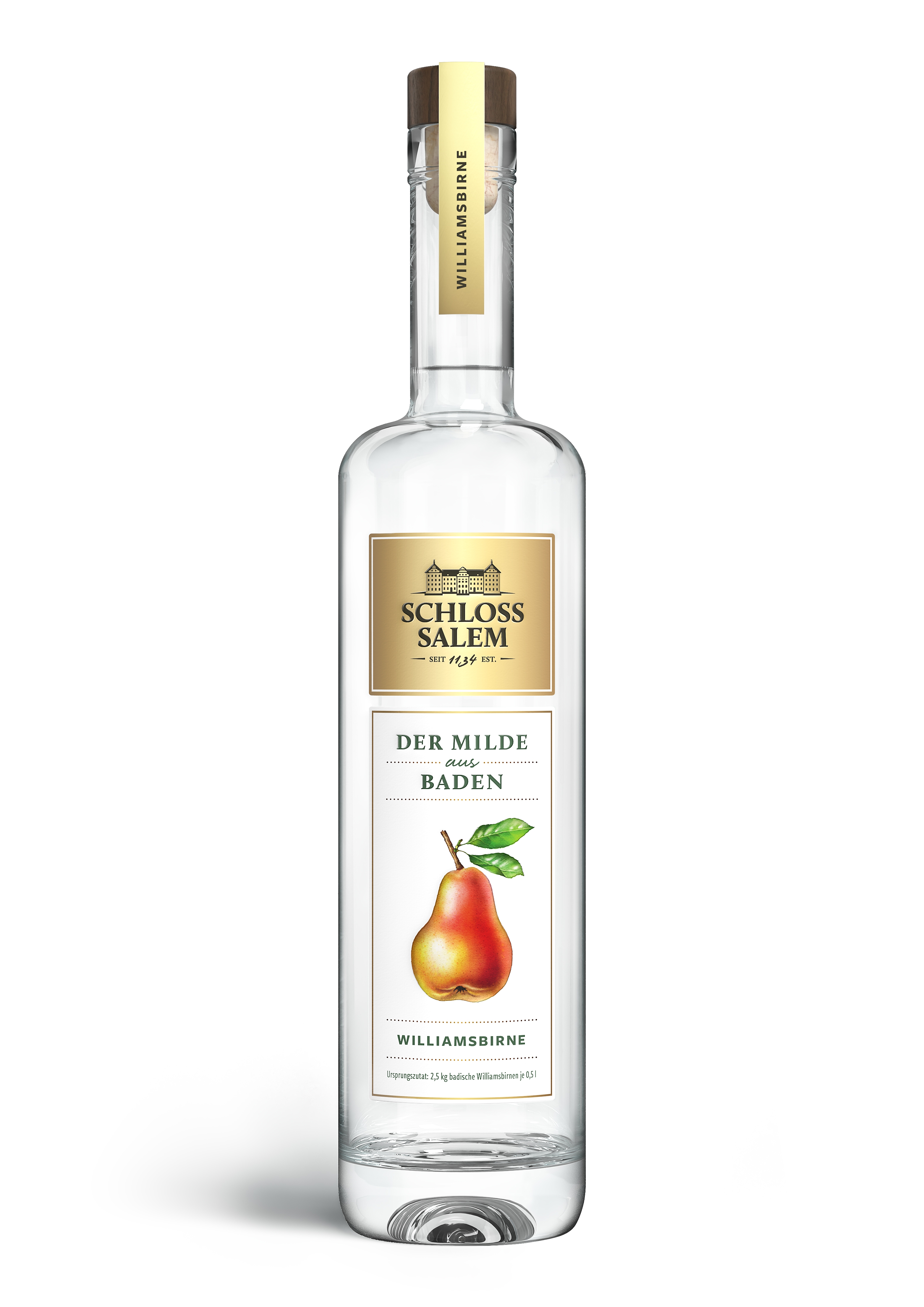 Schloss Salem Williamsbirne - Der Milde aus Baden - 0,5L 30% vol