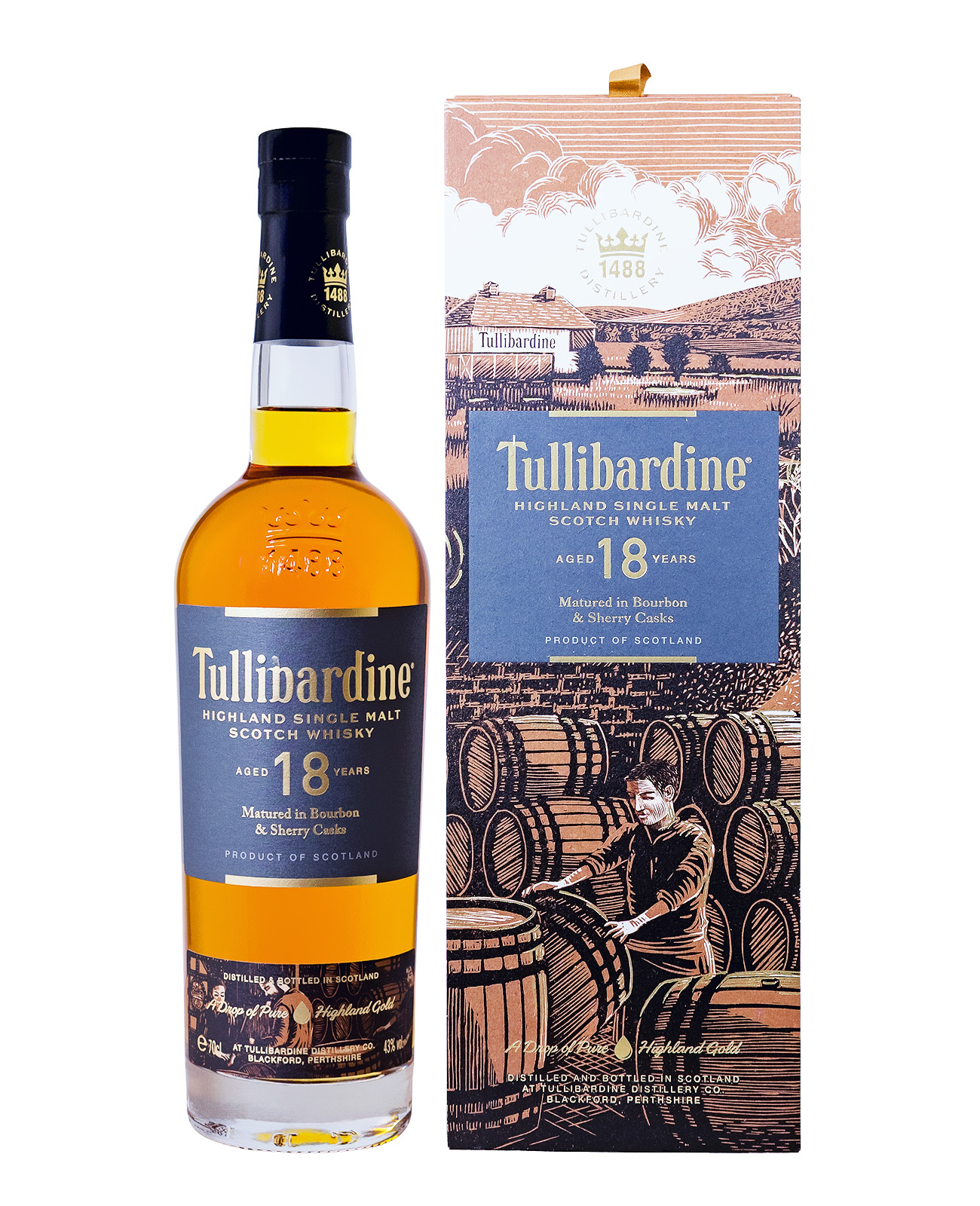 Tullibardine 18 Jahre - 0,7L 43% vol