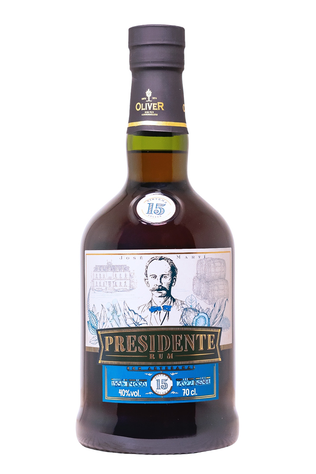Presidente 15 Jahre Rum - 0,7L 40% vol Presidente 15 Jahre Rum - 0,7L 40% vol