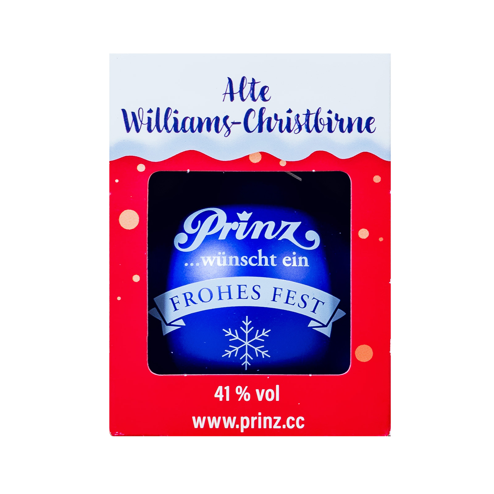 Prinz Christbaumkugel Alte Williams Christ Birne - 0,04L 41% vol