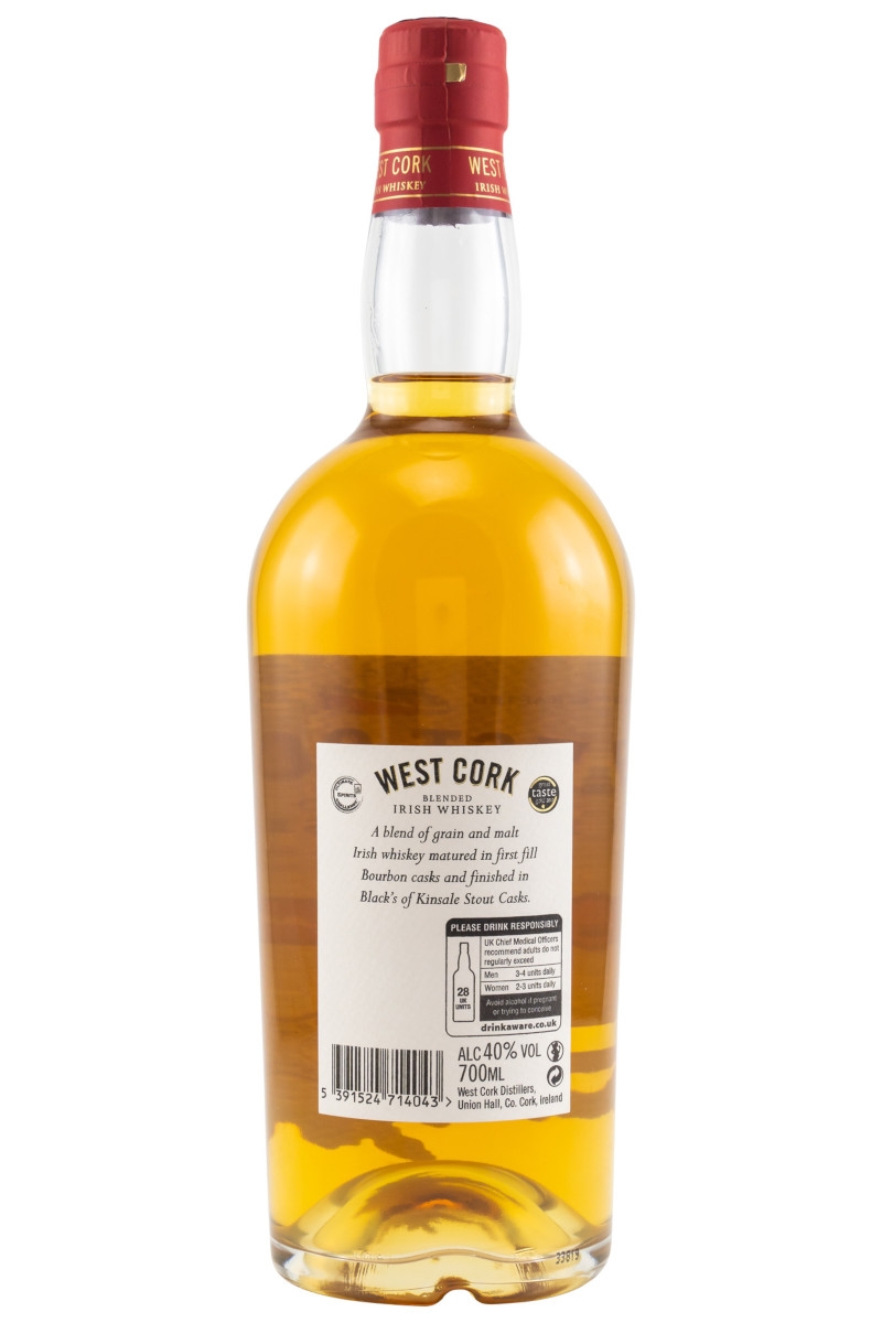 West Cork Irish Stout Cask Finish Blended Irish Whiskey - 0,7L 40% vol West Cork Irish Stout Cask Finish Blended Irish Whiskey - 0,7L 40% vol