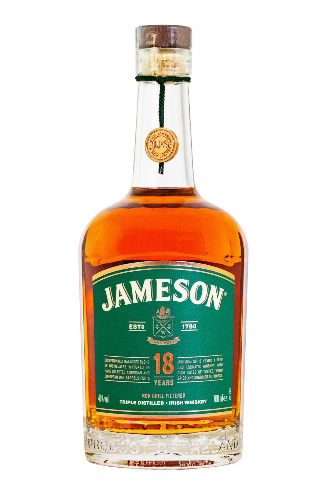 Jameson 18 Jahre Irish Whiskey - 0,7L 46% vol