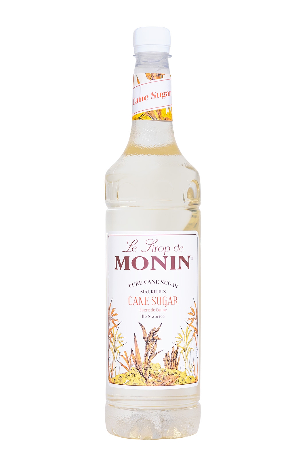 Monin Weißer Rohrzucker Sucre de Canne Sirup PET-Flasche - 1 Liter