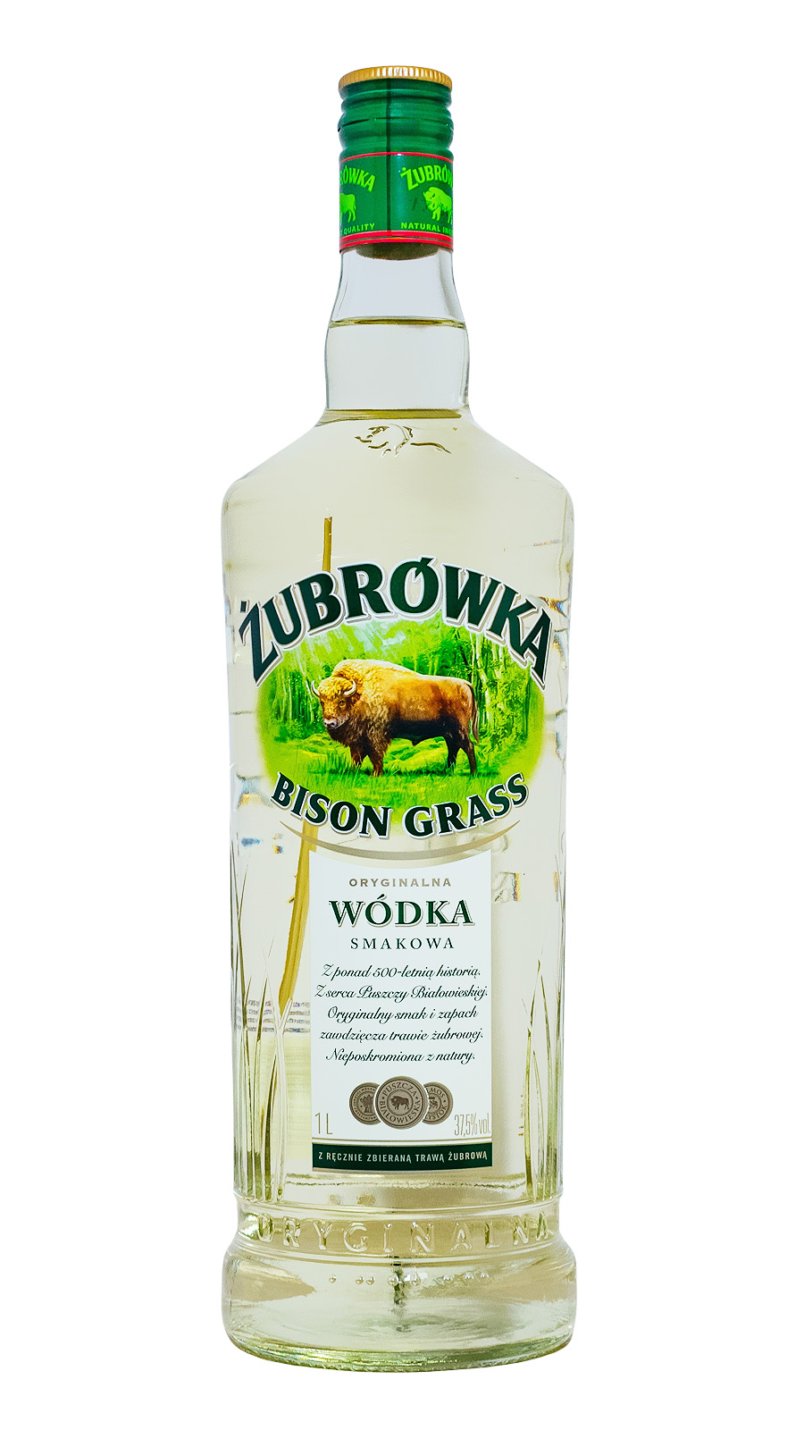 Zubrowka The Original Bison Grass Vodka - 1 Liter 37,5% vol