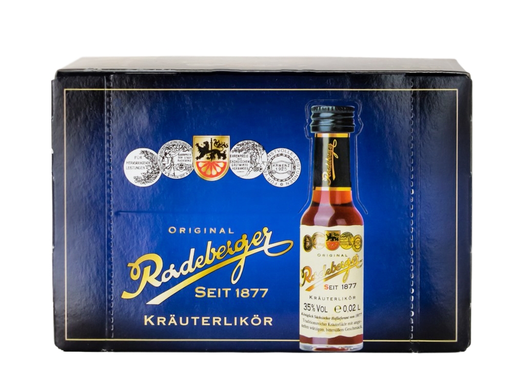 Paket [24 x 0,02L] Radeberger Kräuterlikör - 0,48L 35% vol