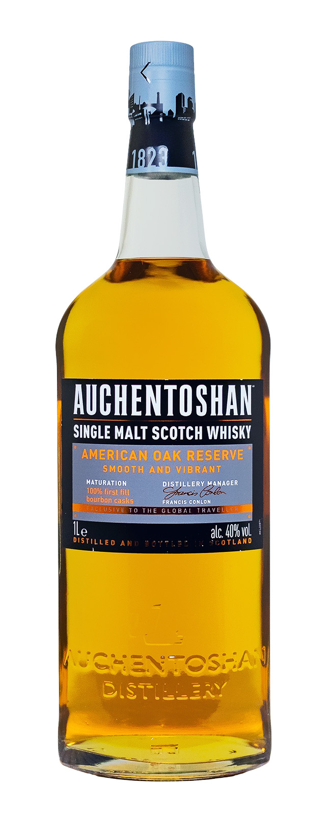 Auchentoshan American Oak Single Malt Scotch Whisky - 1 Liter 40% vol