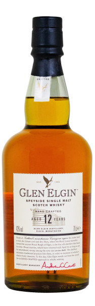 Glen Elgin 12 Jahre Speyside Single Malt Scotch Whisky - 0,7L 43% vol