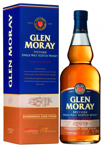 Glen Moray Chardonnay Cask Finish Single Malt Scotch Whisky - 0,7L 40% vol