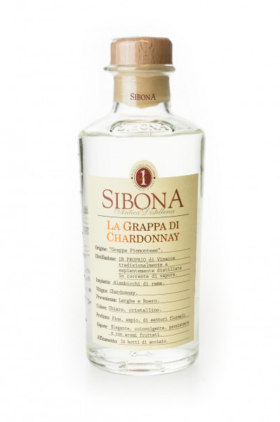 Sibona Grappa di Chardonnay - 0,5L 40% vol