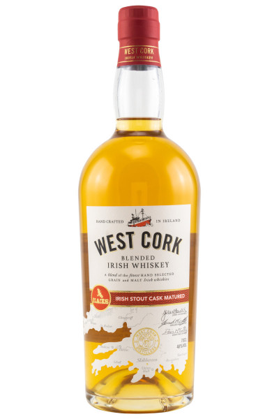 West Cork Irish Stout Cask Finish Blended Irish Whiskey - 0,7L 40% vol