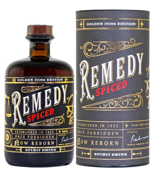 Remedy Spiced Rum Golden 20s Edition - 0,7L 41,5% vol