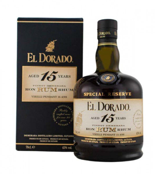 El Dorado 15 Jahre Finest Demerara Rum - 0,7L 43% vol