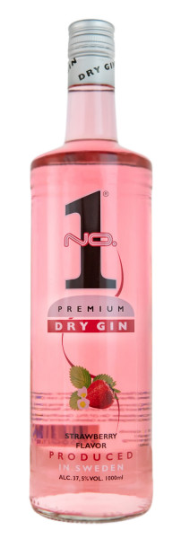 No. 1 Strawberry Dry Gin - 1 Liter 37,5% vol