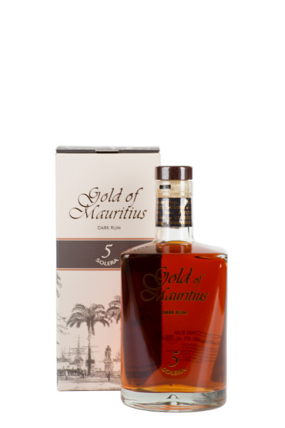 Gold of Mauritius 5 Jahre Solera Rum - 0,7L 40% vol