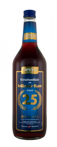 Spitz Kirschenlikör mit Inländer Rum - 1 Liter 25% vol