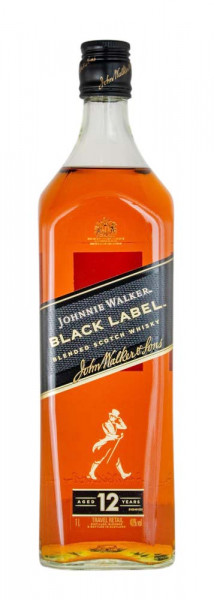 Johnnie Walker Black Label 12 Jahre Blended Scotch Whisky - 1 Liter 40% vol