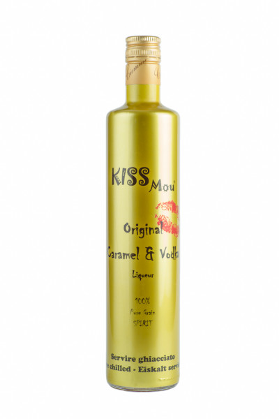 Kiss Mou Karamell Likör mit Vodka - 0,7L 27% vol