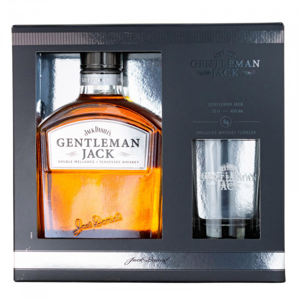 Gentleman Jack Double Mellowed Tennessee Whiskey GEPA mit Whiskey Tumbler - 0,7L 40% vol