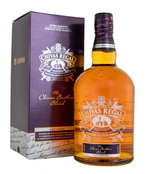 Chivas Regal 12 Jahre Brothers Blend Scotch Whisky - 1 Liter 40% vol