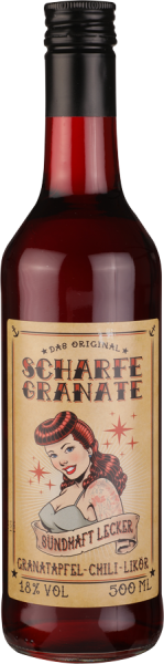 Scharfe Granate Granatapfel Chili Likör - 0,5L 18% vol