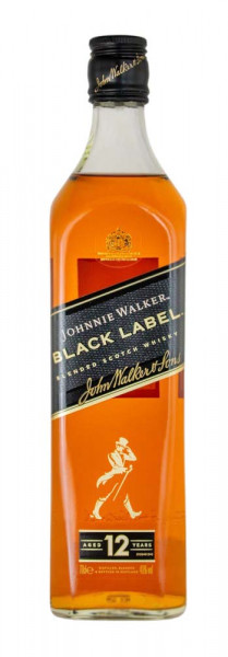 Johnnie Walker Black Label 12 Jahre Blended Scotch Whisky - 0,7L 40% vol