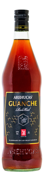 Arehucas Ron Miel Guanche Honiglikör - 1 Liter 20% vol