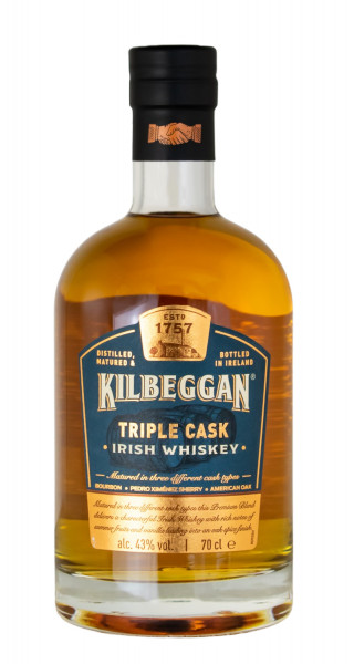 Kilbeggan Triple Cask Irish Whiskey - 0,7L 43% vol