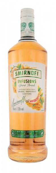 Smirnoff Infusions Orange Grapefruit & Bitters - 1 Liter 23% vol