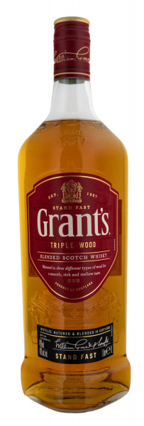Grants Triple Wood Blended Scotch Whisky - 1 Liter 40% vol
