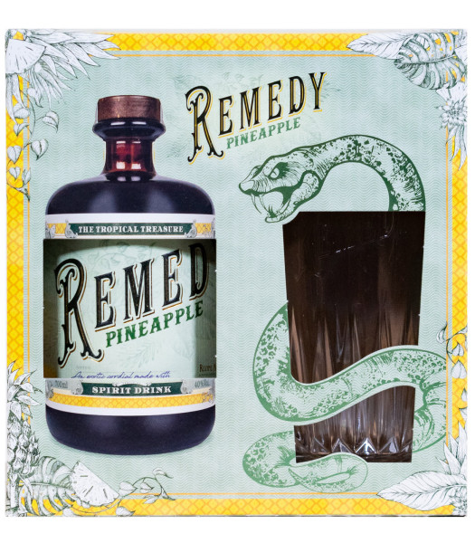 Remedy Pineapple + Glas - 0,7L 40% vol