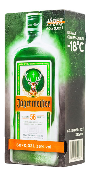 Paket [60 x 0,02L] Jägermeister Jäger-Automat - 1,2L 35% vol