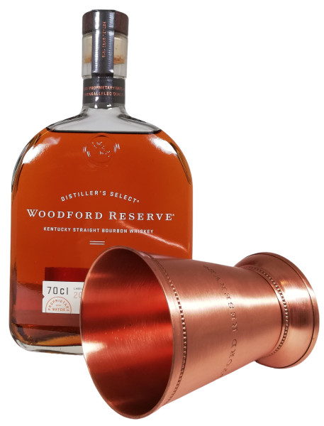 Bundle: Woodford Reserve Distillers Select + Copper Cup - 0,7L 43,2% vol