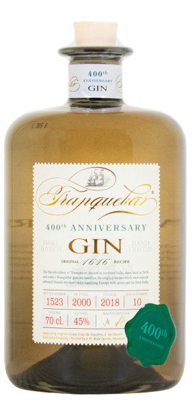 Tranquebar 400 Years Anniversary Gin - 0,7L 45% vol