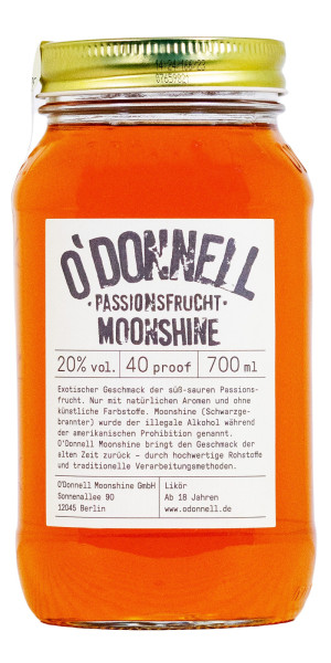 ODonnel Moonshine Passionsfrucht - 0,7L 20% vol
