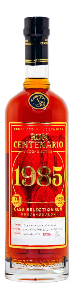 Ron Centenario 1985 Second Batch limited Edition - 0,7L 43% vol