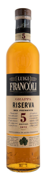 Luigi Francoli Grappa Riserva 5 Edition - 0,7L 41,5% vol
