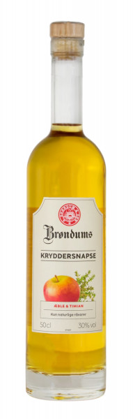 Brøndums Kryddersnaps Æble Timian - 0,5L 30% vol