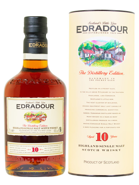 Edradour 10 Jahre Highland Single Malt Scotch Whisky - 0,7L 40% vol