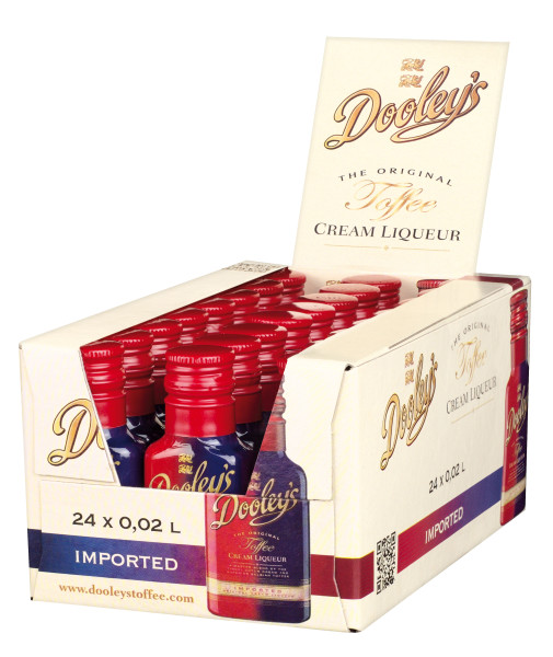 Paket [24 x 0,02L] Dooleys Toffee Cream Liqueur - 0,48L 17% vol