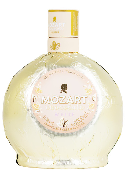 Mozart White Chocolate Vanilla Liqueur - 1 Liter 15% vol