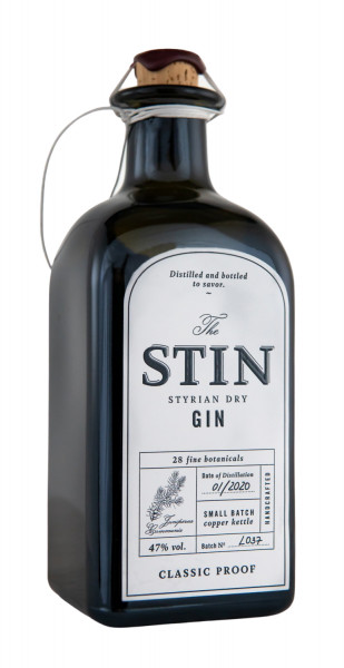 The STIN Styrian Dry Gin - 0,5L 47% vol