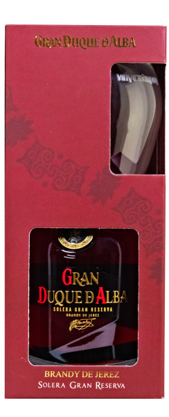 Gran Duque D Alba Brandy de Jerez + Glas - 0,7L 40% vol