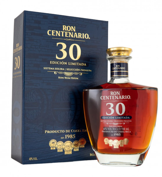 Ron Centenario Edicion Limitada 30 Jahre Sistema Solera - 0,7L 40% vol