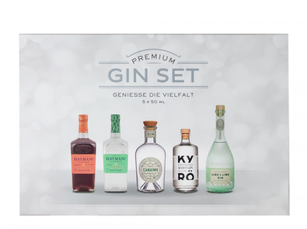 [5 x 0,05L] Premium Gin Tasting Box - 0,25L 40,94% vol